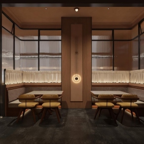 侘寂风火锅店3D模型下载